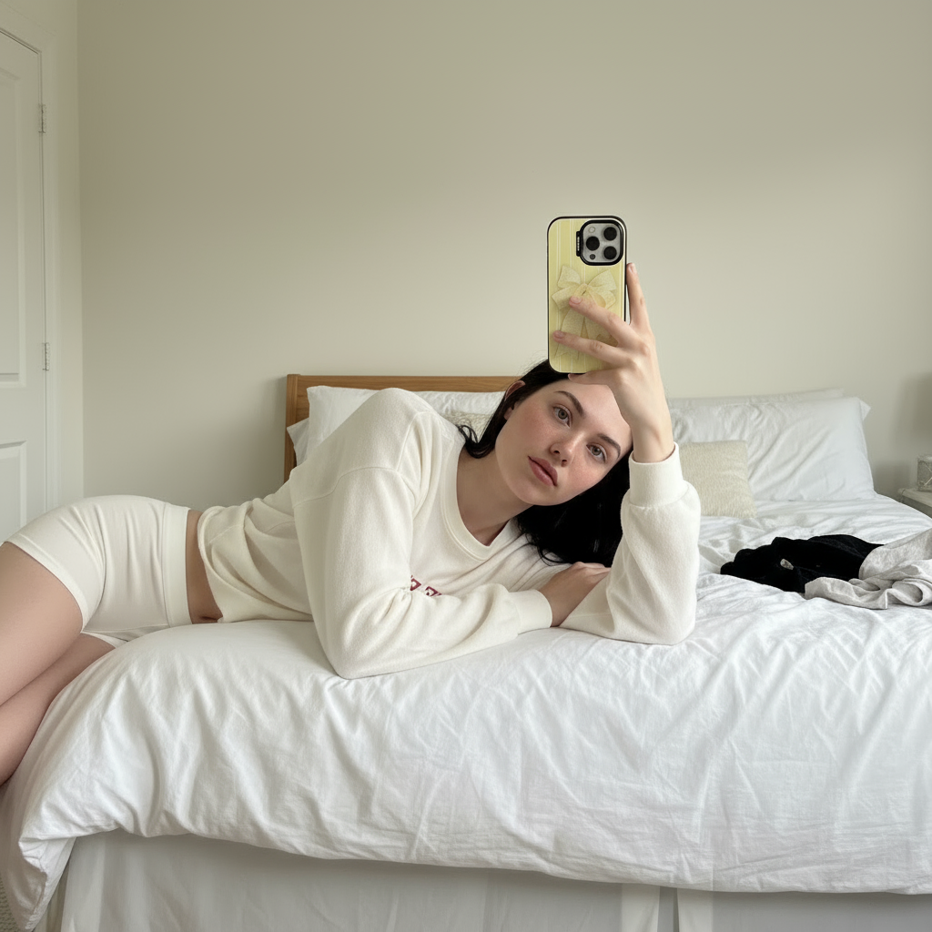 Lemon Chiffon Mirror Phone Case MagSafe Compatible